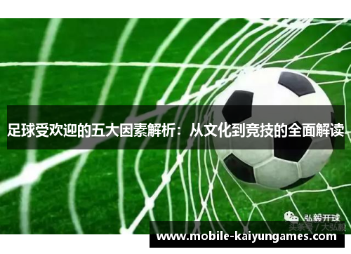 足球受欢迎的五大因素解析：从文化到竞技的全面解读